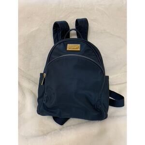 Michael‎ Kors Navy Backpack with Gold Hardware and Logo Plaque